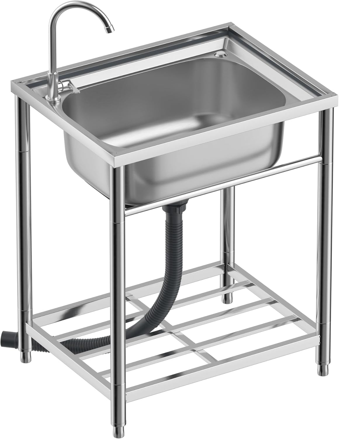 人気 ステンレス簡易流し台 ガーデンシンク 屋外 A55 757 ステンレス